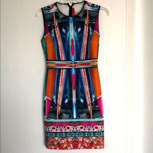 Clover Canyon Surfboards & Pennies Neoprene Dress